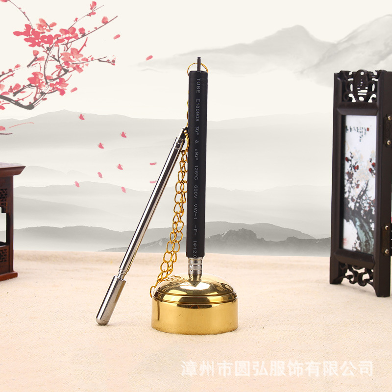 佛教宗教念佛法器佛具批发伸缩引磬 黄铜引擎引庆送袋子口径5厘米|ms