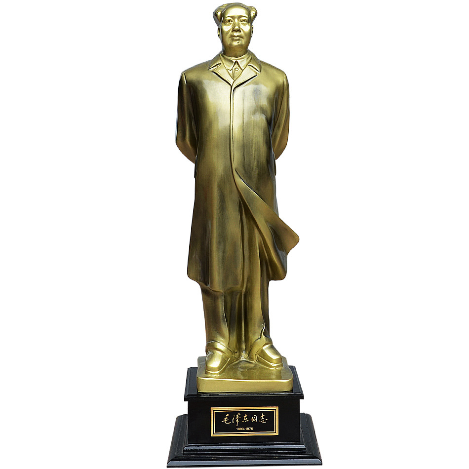 Chairman Mao Craft ornaments Mao Zedong Windbreaker Sculpture Bronze statue Resin crafts Home Furnishing decoration a decoration