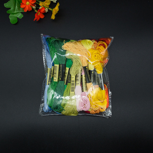 100-color cross-stitch embroidery floss handcraft DIY cross-stitch matching thread woven colorful cotton thread wholesale