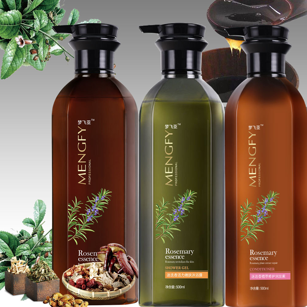 แชมพู梦飞亚沐浴露迷迭香洗发水去除螨虫控油去屑止痒洗头发膏一件代发  