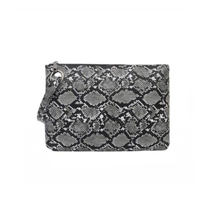 Unisex Snakeskin Pu Leather Zipper Wallets display picture 6