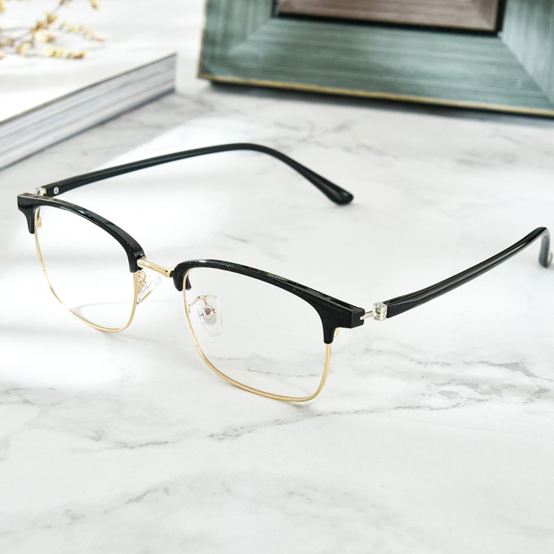加膜镜片电脑镜平光镜 可配近视眼镜架大框时尚男女款眼镜
