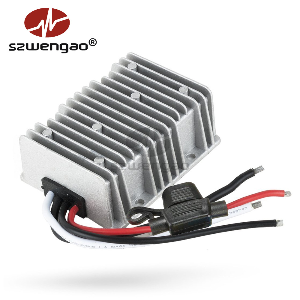 36V 48V转12V 360W车载电源转换器 高尔夫球车 电动车降压电源30A