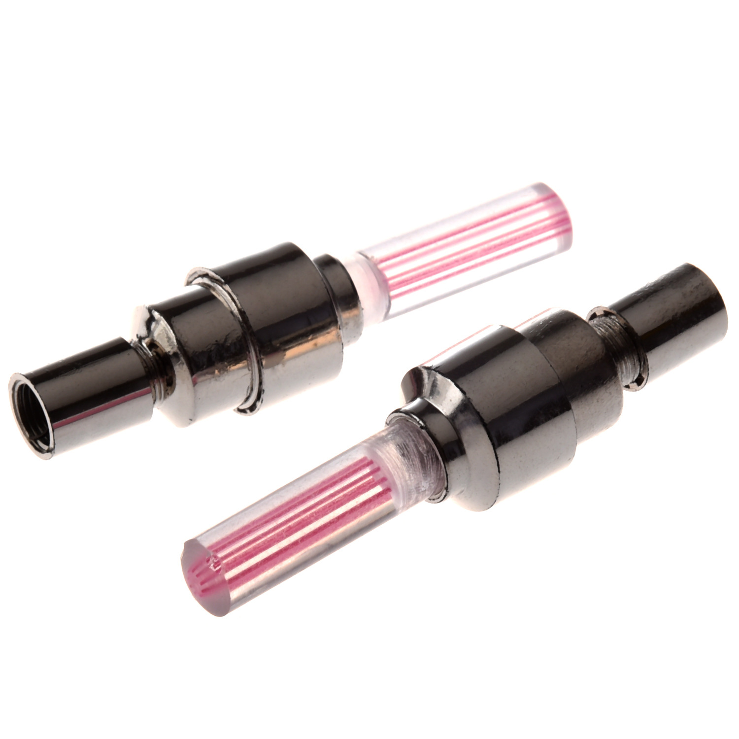 2 PCS Red LED Flash Tyre Wheel Valve Cap...