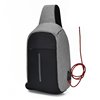 跨境专供男士胸包背包多用胸包斜背胸包时尚USB小背包户外旅行|ms