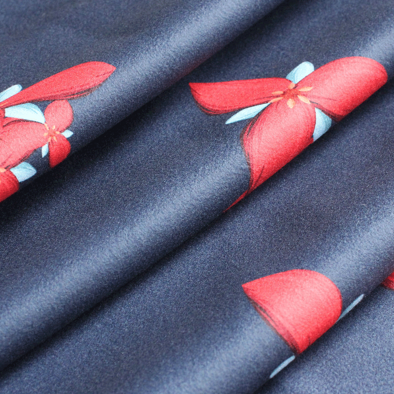 Manufactor supply Fur Sheepskin Digital Printing Fabric fashion new pattern Women's wear Dress Clothing material