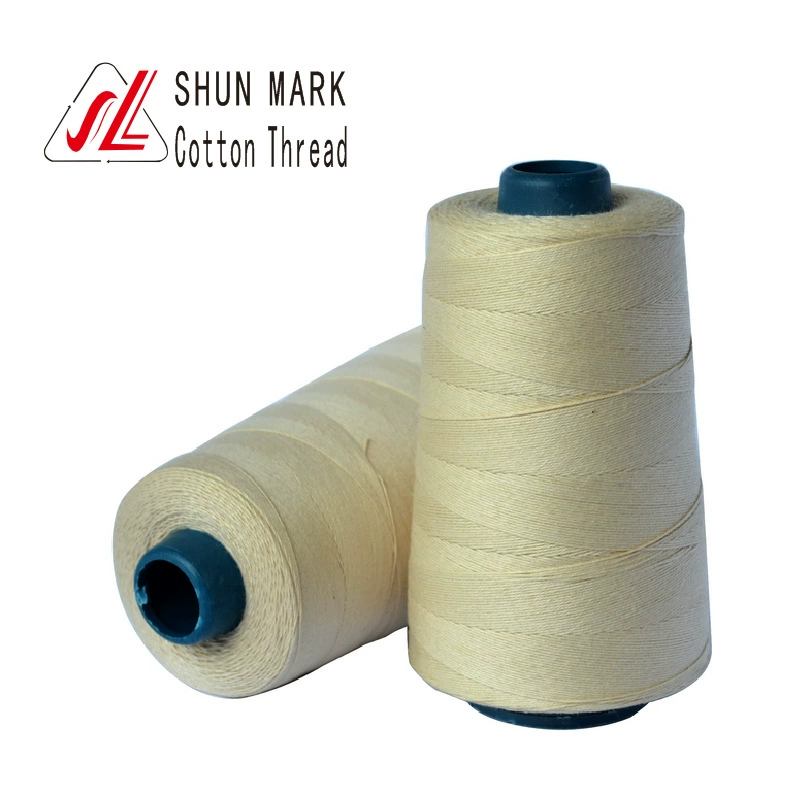 [Shunlong textile factory supply combed ring-spun cotton sewing thread 604# 606# white]