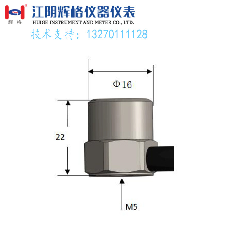 辉格原装HG-A181GT50压电式加速度振动传感器（PE）高温传感器|ms