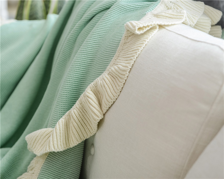 Lehká luxusní severská jednoduchá celobavlněná černá keprová deka do hotelové ložnice, vlněná deka, povlečení_voghion.com