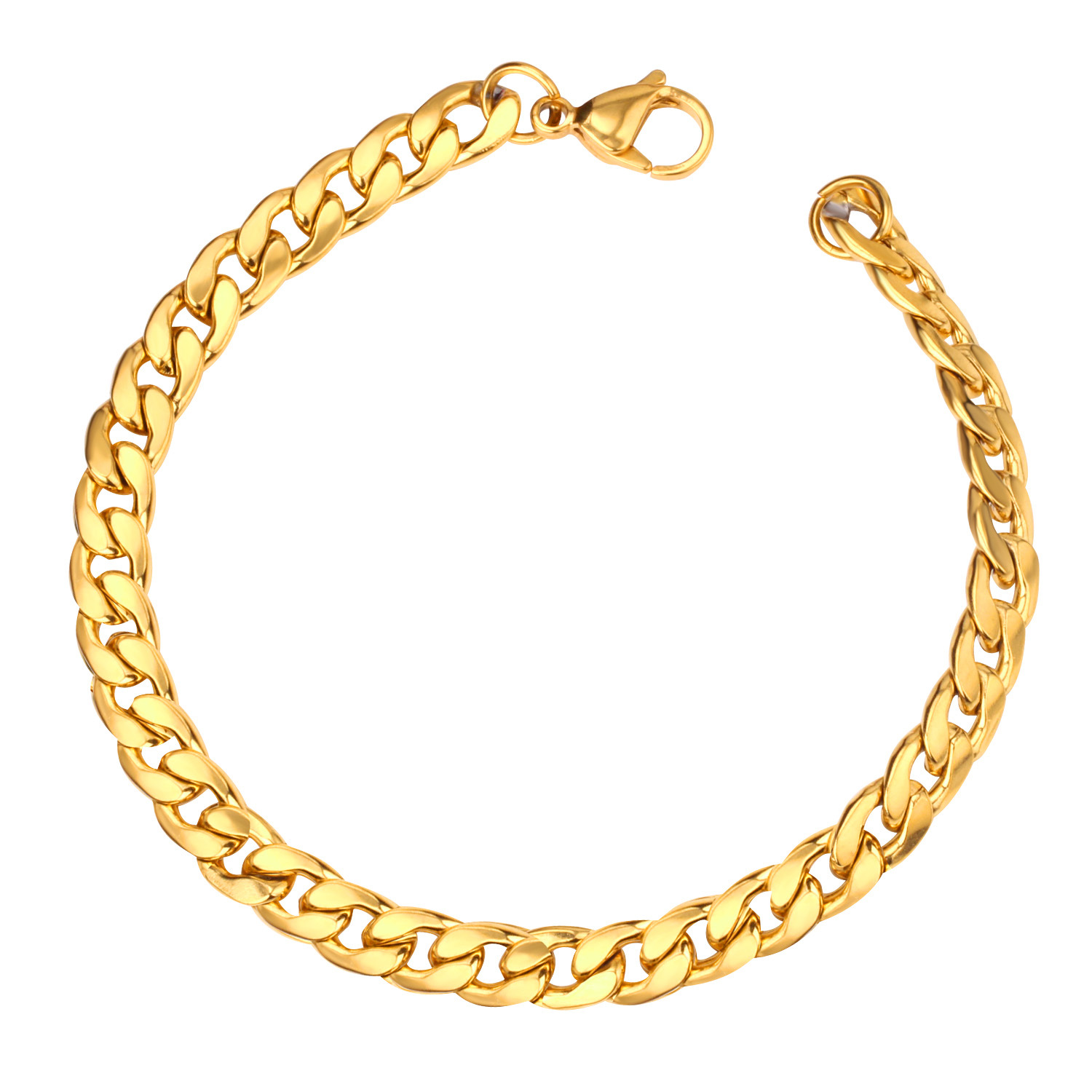 Solid Color Pattern Men'S Gender Simple Style Solid Color Stainless Steel Plating Bracelets Necklace