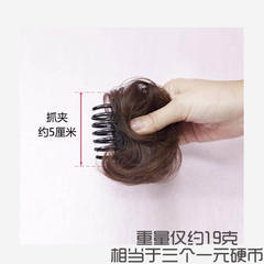 Mini hair bag half-ball wig, clip-style bud hair twister, fluffy simulated ball hair band