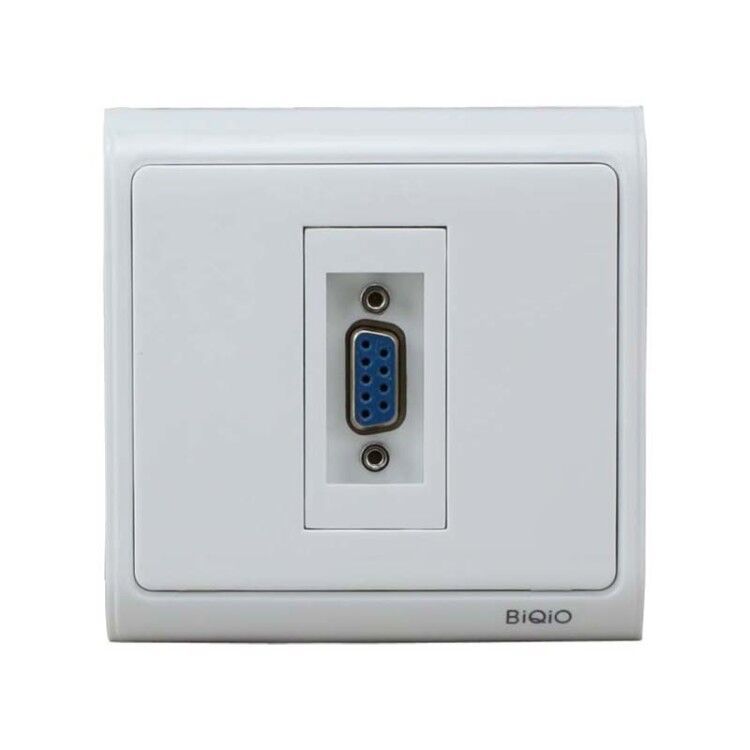 N86-901+616FH DB9串口焊接母座RS232数据COM母座9针86型墙壁插座