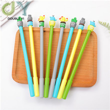 创意植物造型 四款仙人掌盆栽款式学生中性笔0.5mm