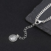 Chain for key bag , necklace with letters, wholesale, silver 925 sample