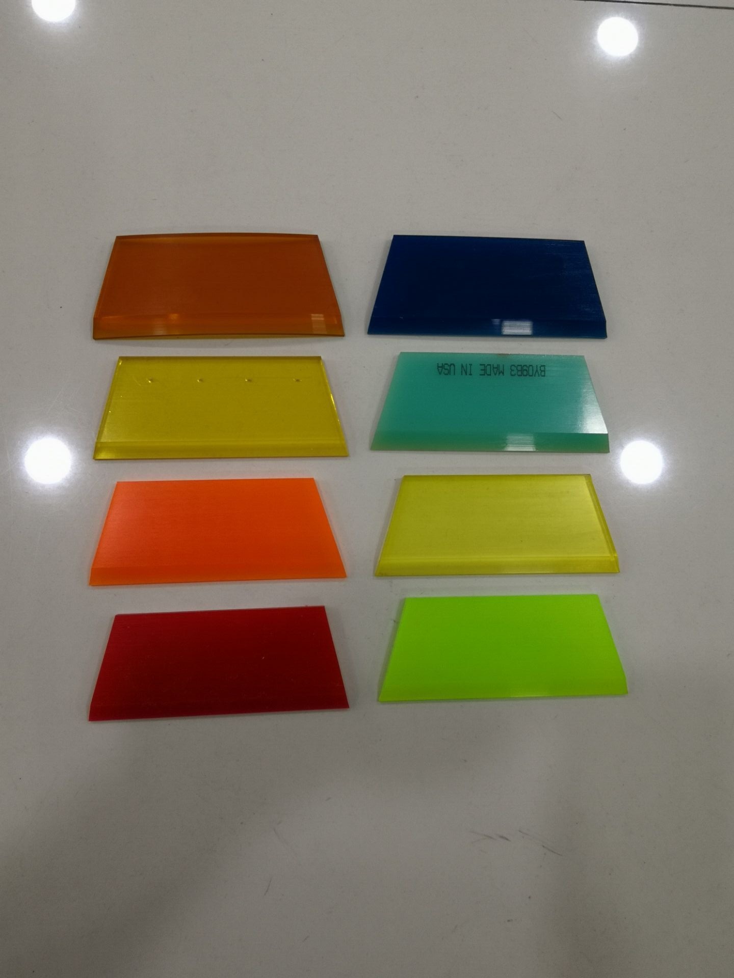 牛筋刮胶片（透明，彩色，尺寸125*50*7MM），雪铲胶片，牛筋胶片