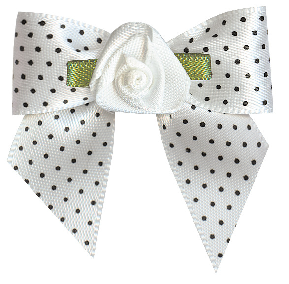 Yao Ming hecho a mano cinta arco regalo caja de joyería arco terminado ropa horquilla decoración estante de tres puntos nudo