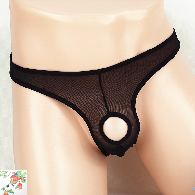 Intimo sexy uomo string t-back slip trasparente_voghion.com