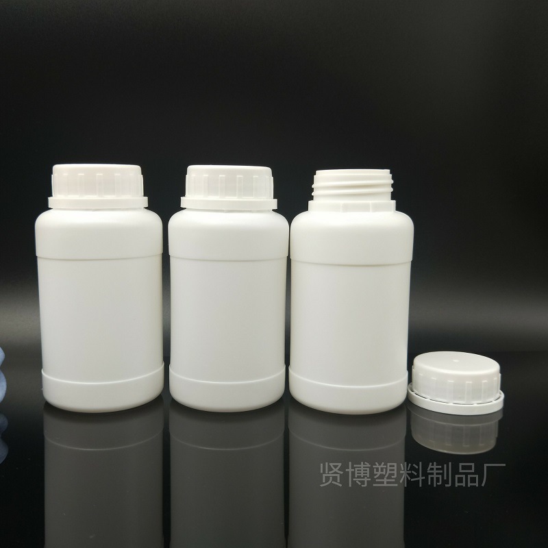 250ml塑料瓶 厂家直销化工瓶塑料瓶子HDPE白色避光液体试剂瓶加厚