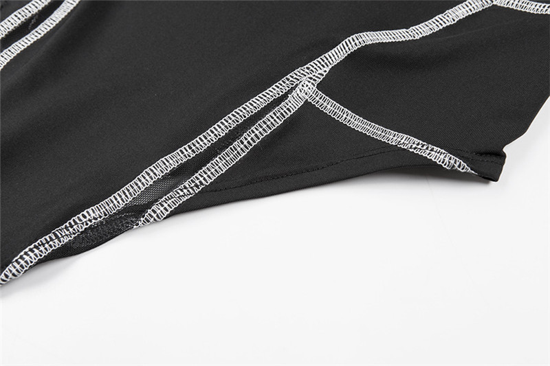 Body Sexy en maille imprimée à manches longues pour femmes, nouvelle collection été 2024_voghion.com