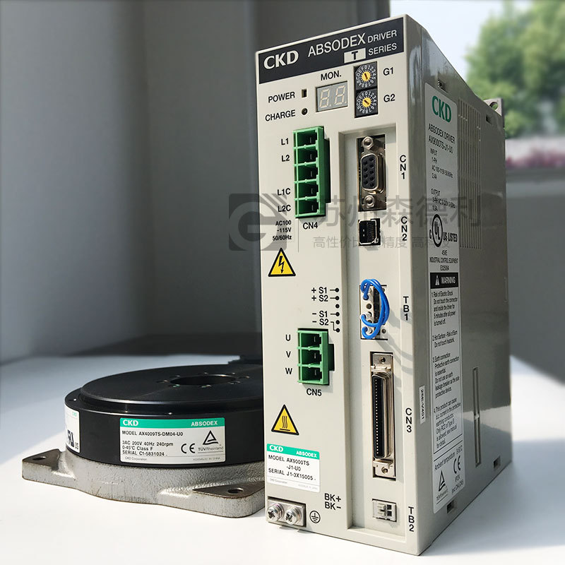 议价二手CKD直驱电机DD力矩马达AX4009TS/AX9000TS-J1-U0 扭矩9NM