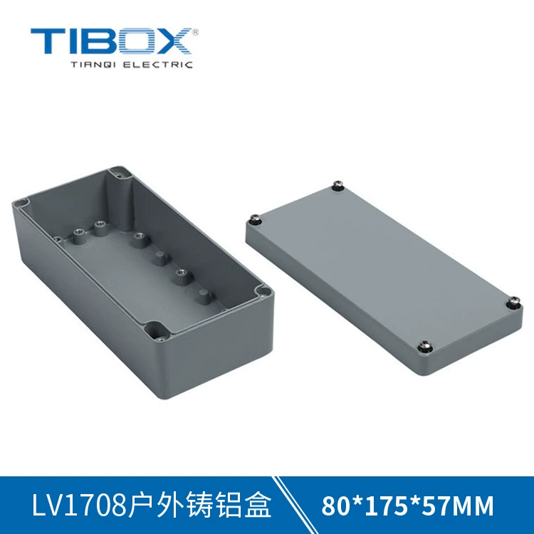 ТИБОС делают распределительную коробку водостойким литого алюминия ИП66 случая 80*175*57 литого алюминия коробки ЛВ1708 литого алюминия на открытом воздухе