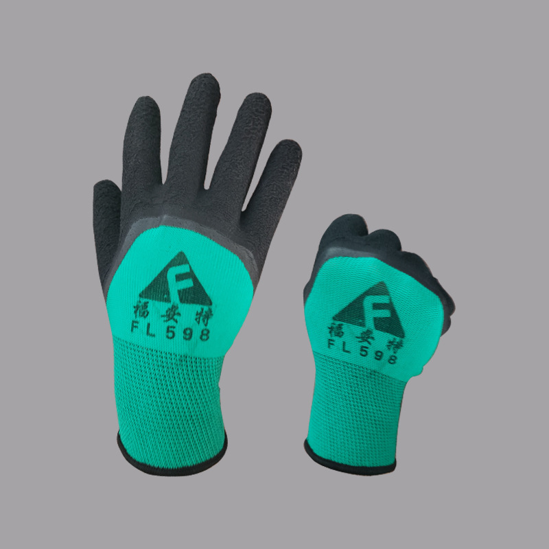 Nylon Foam Non-slip Gloves, Dipped And Hanging Rubber Gloves