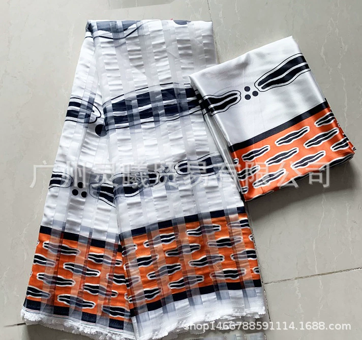 Qo19029 Африканский узор губ, европейские корни, соответствие Ding Ding Ding завязь ORGANZA MATCH SILK