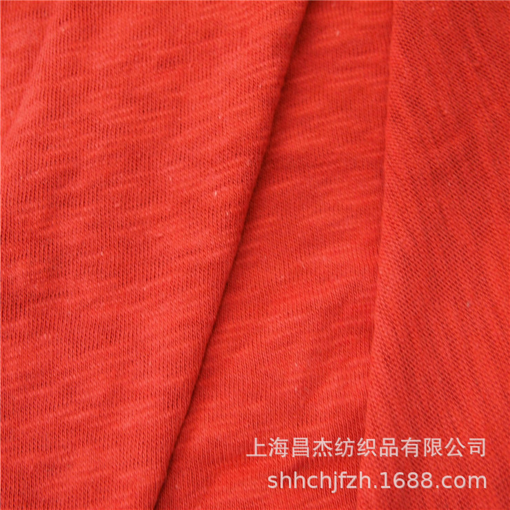 全棉竹节汗布 棉竹节针织布 竹节平纹布 竹节针织面料 棉竹节布