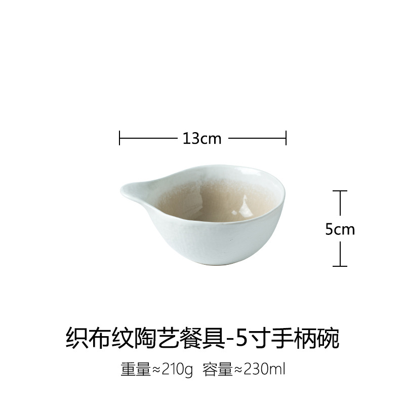 Retro creativo cerámica vajilla grieta esmalte placa en forma de disco creativo traje hogar plato sopa tazón