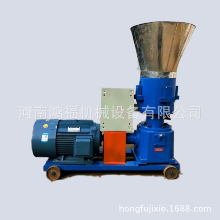 小型家用平模猪饲料制粒机价格低多功能环模颗粒机兔用养殖饲料机