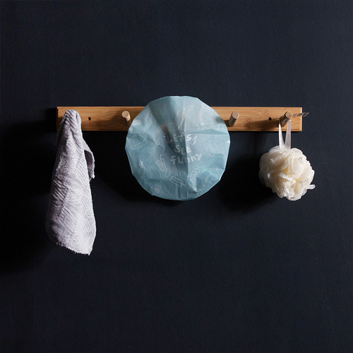 Cartoon thickened bathroom waterproof shower cap for women waterproof bathing and bathing cap environmentally friendly shampoo cap anti-oil fume hat