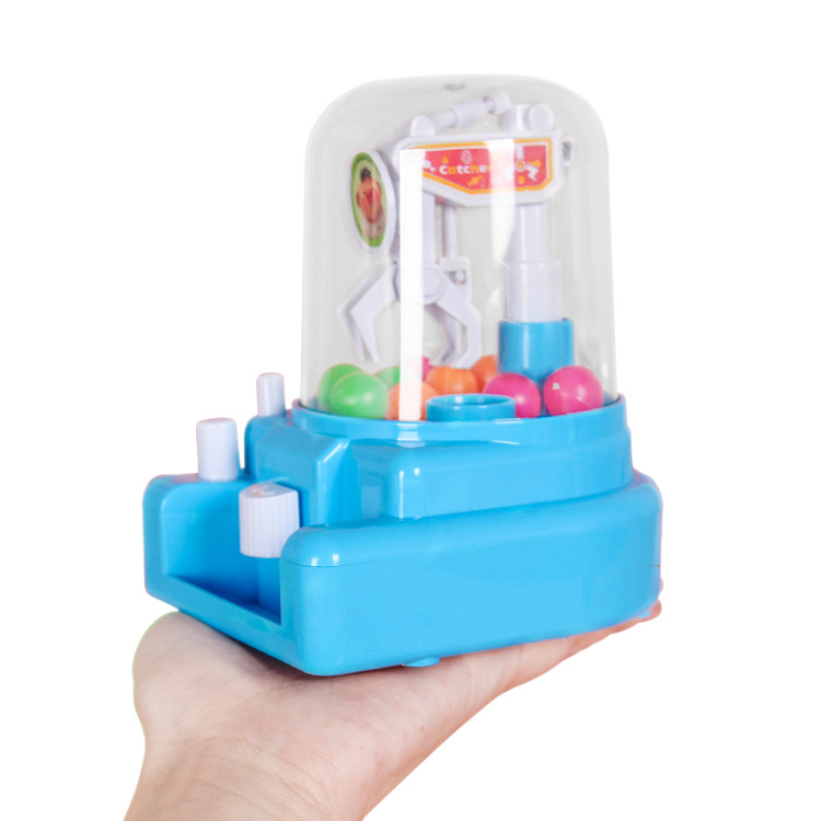 抖音同款迷妳夾糖果機兒童益智娃娃機過家家玩具抓捕機抓球扭蛋機