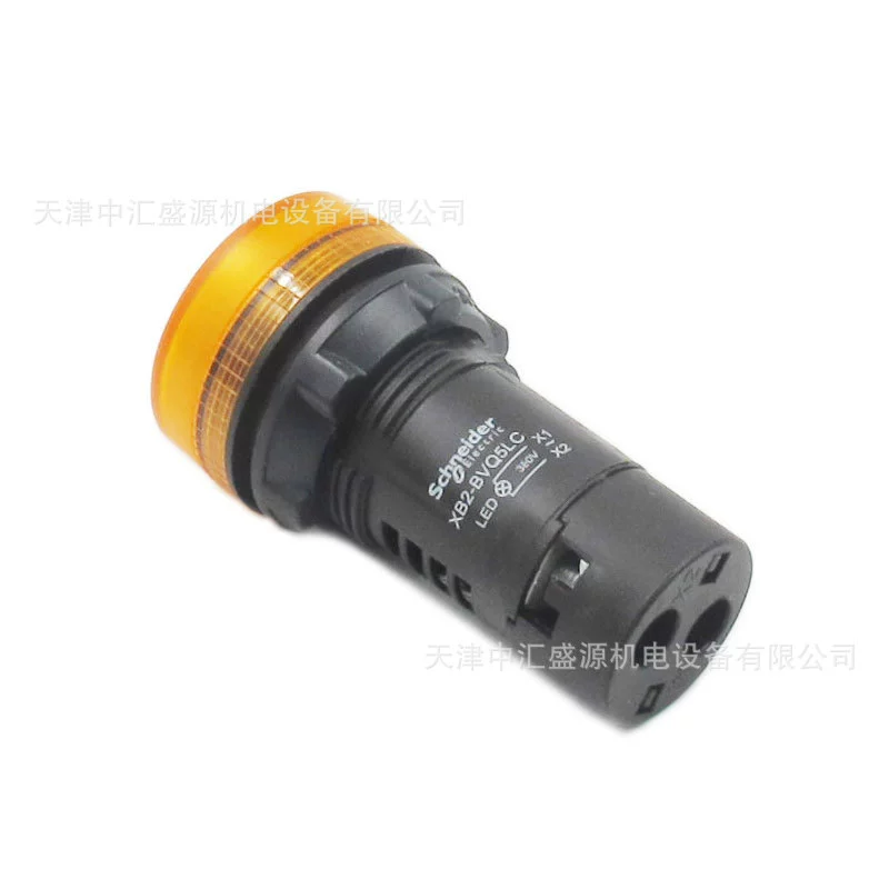 Yellow LED indicator lamp, 380v, 22mm