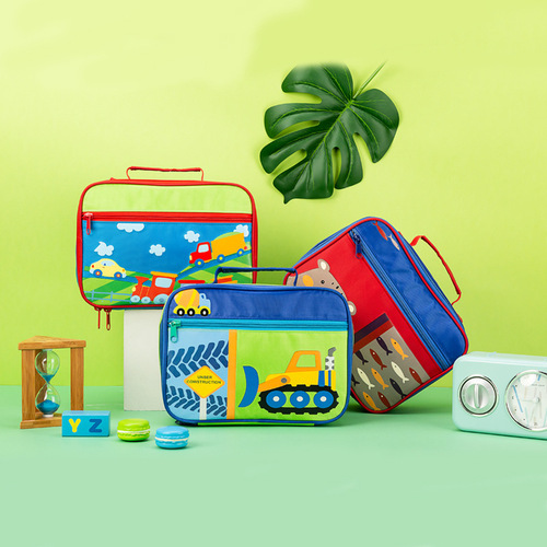 21 New Oxford Cloth Insulated Bags Waterproof Cartoon Lunch Bags for Primary School Students Children's Eco-Friendly Lunch Bags with Meals