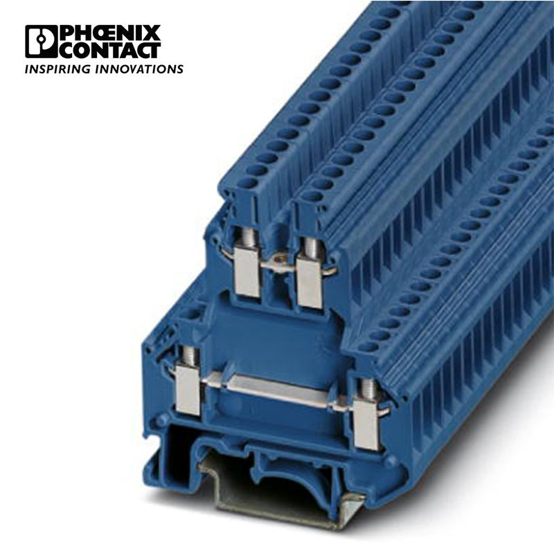 菲尼克斯 蓝色螺钉连接双层接线端子 - UKK 3 BU - 2770095-50