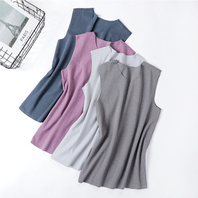 Manufactor Direct selling Fleece No trace keep warm vest Plush fever Broad shoulders Self cultivation Primer Sleeveless vest
