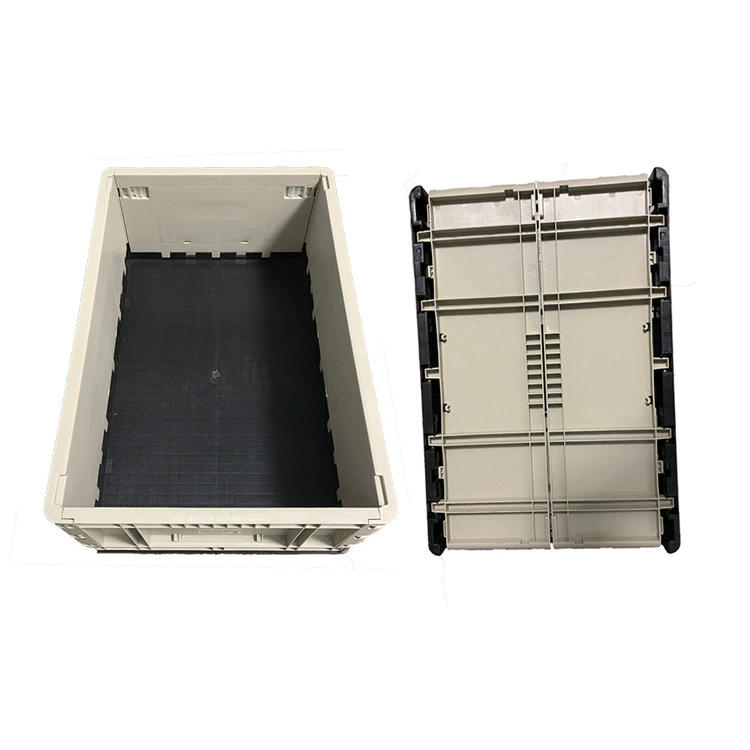 Plastic folding logistics turnover box with a folding turnover box storage and transportable storage can be foldable storage box