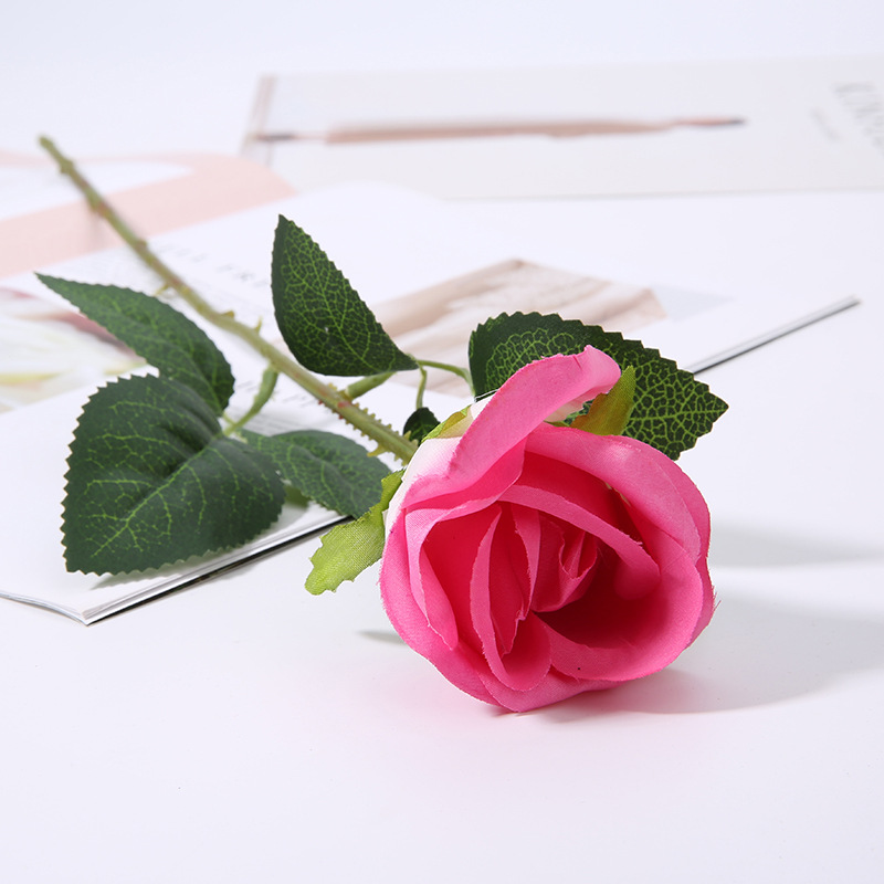 Rosas de simulacin toque hidratante boda ramo de flores falsaspicture3