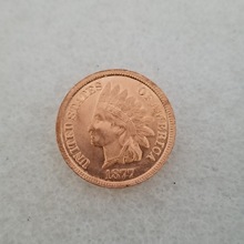 �¹Ź���Ʒ����1877��ͭ����1Ӳ����Ԫ��Բ.�ղ�