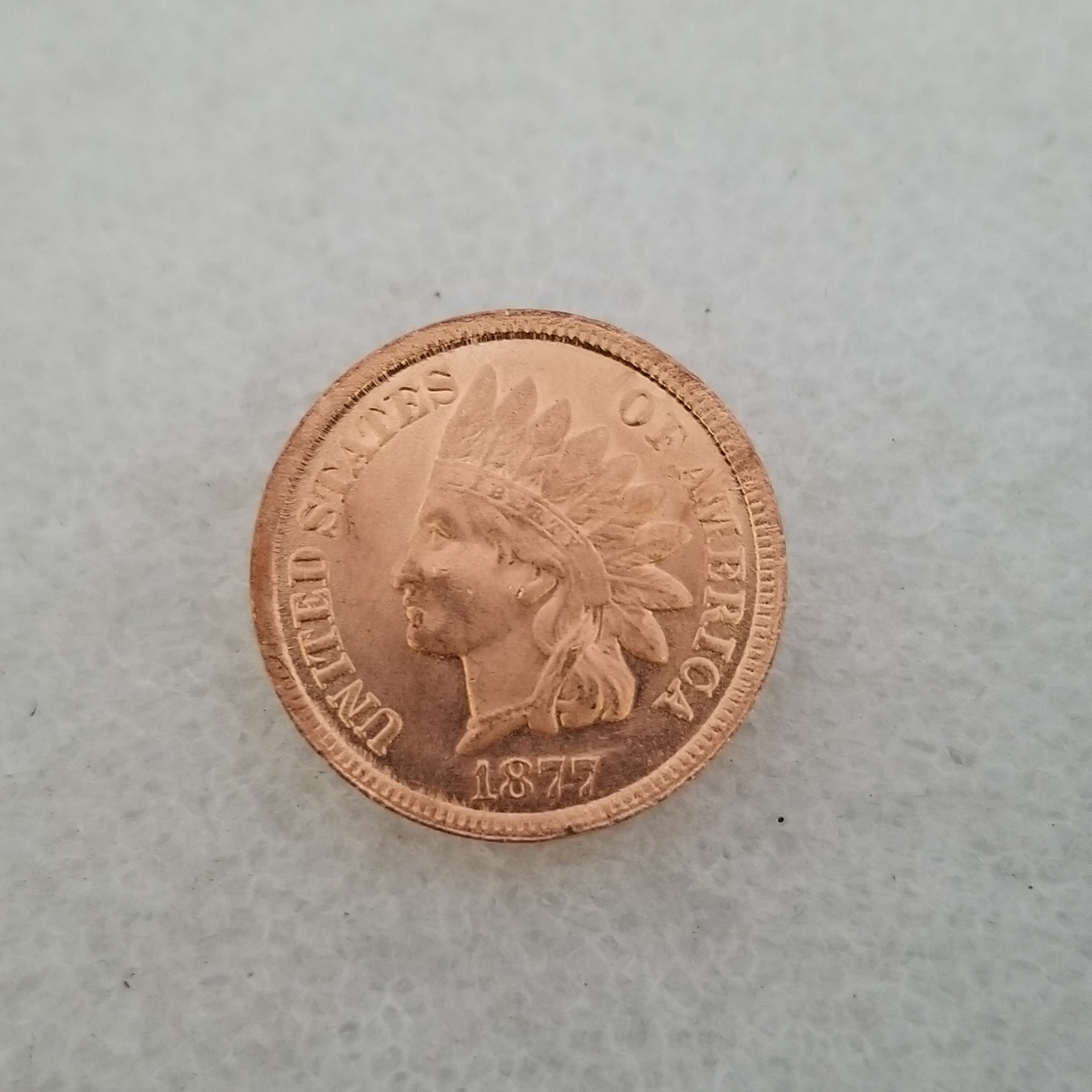 仿古工艺品美国1877黄铜材质1硬币银元银圆.收藏