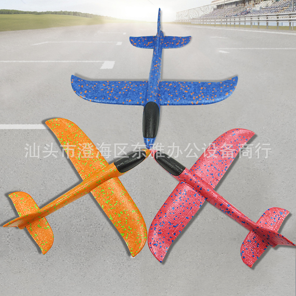 Transfronterizo nuevos niños lanzando a mano aviones espuma lanzando a mano planeador plano volando swing efectos especiales DIY modelo aviones juguetes 3
