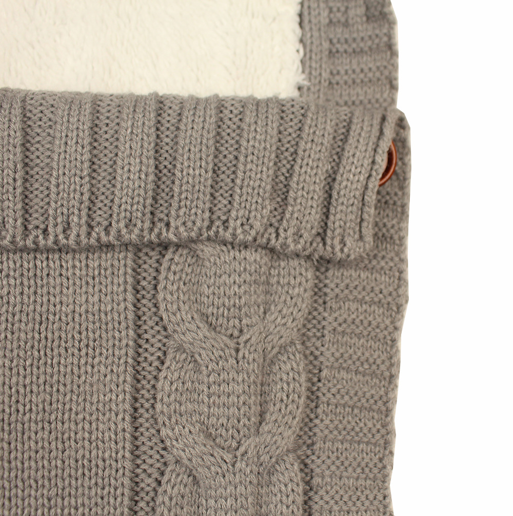 Warm Baby Blanket Knitted Newborn Swaddle Wrap Soft InfantSleeping Bag Footmuff Cotton Envelope For Stroller Accessories Blanket