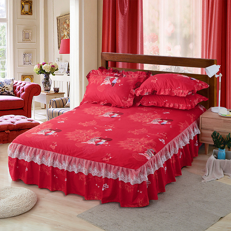 工厂直销爆款 席梦思床群款保护垫 芦荟棉印花床群单件 一件代发