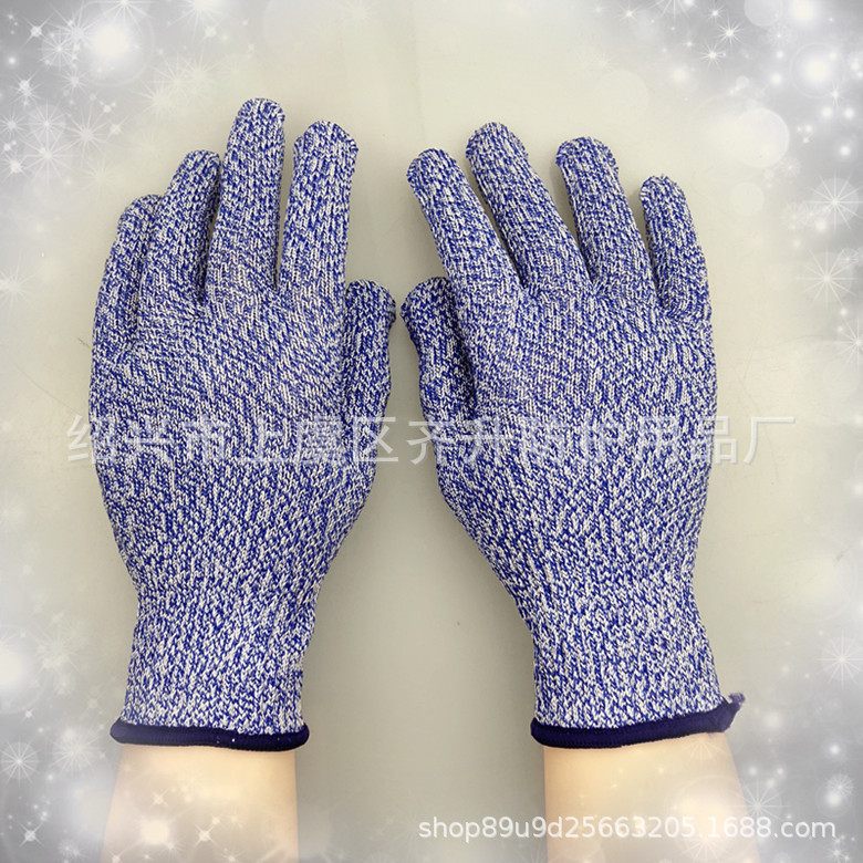 Color 5-nivel anti-corte de cuchillo hombres y mujeres adultos niños protectores HPPE rojo amarillo azul guantes