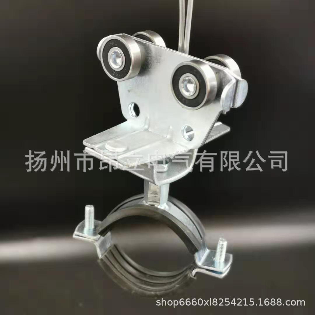 HXDL-40水管滑车 c型钢移动滑轨滑轮组 有机肥发酵翻抛机供水配件