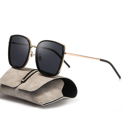 new pattern gm Sunglasses BIBI Polarizer Net Red Same item Sunglasses Korean Edition Metal sunlight glasses