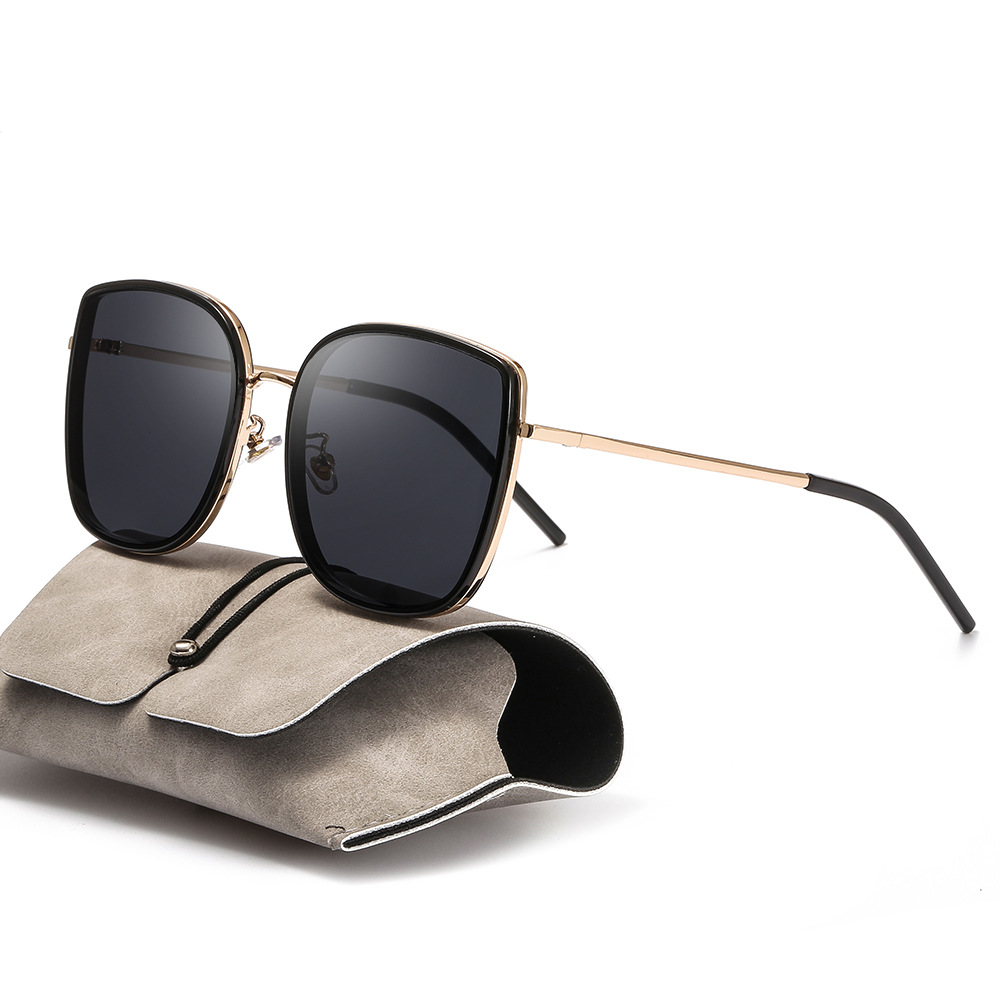 new pattern gm Sunglasses BIBI Polarizer Net Red Same item Sunglasses Korean Edition Metal sunlight glasses