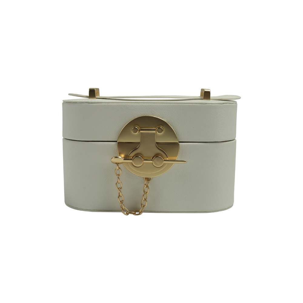 现货精美带五金旅行首饰盒   项链  戒指手镯收纳盒  可订制logo