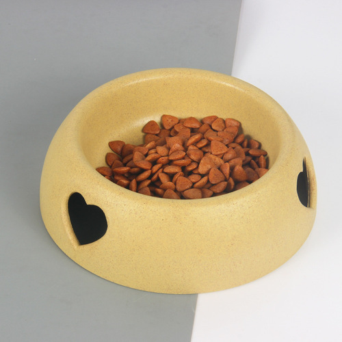 Drop shipping pet supplies dog bowls and rice bowls plastic love single bowls pet bowls and cat food bowls wholesale