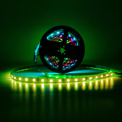 60灯幻彩灯带 跑马流水效果 办公室装饰气氛灯具 低压12V可编程灯|ru